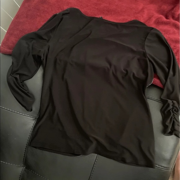 Black & Silver Long Sleeve Top - Picture 4 of 5